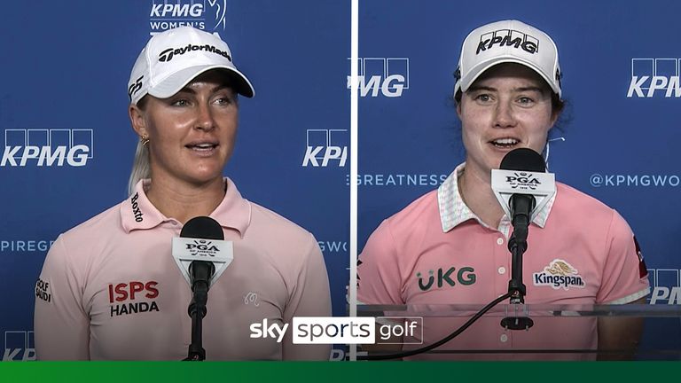 Leona Maguire and Charley Hull give their thoughts on the first round of the Women's PGA Championship after the English and Irish hopes sit just two shots back.