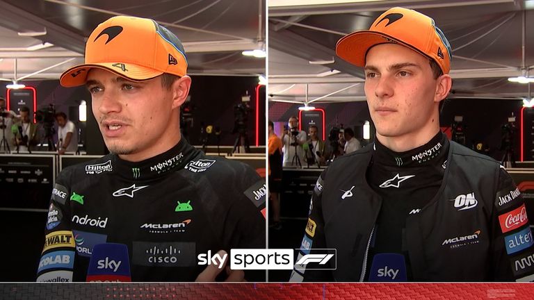 Lando Norris was left frustrated after failing to overtake Max Verstappen to finish third in the sprint, while McLaren team-mate Oscar Piastre credited patience for helping him to second.