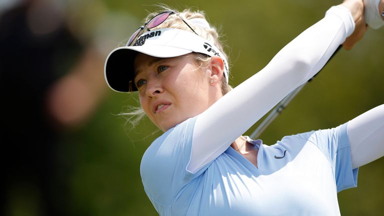 Nelly Korda was back in action at the Meijer LPGA Classic