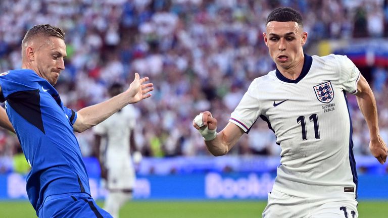 Phil Foden produced a lively display against Slovenia, particularly first half