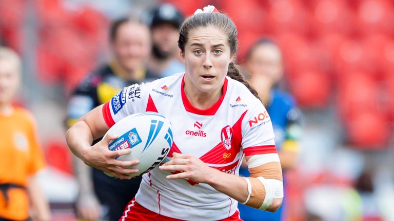 Picture by Allan McKenzie/SWpix.com - 18/05/2024 - Rugby League - Betfred Women's Challenge Cup Semi Final - St Helens v York Valkyrie - Eco-Power Stadium, Doncaster, England - Phoebe Hook.