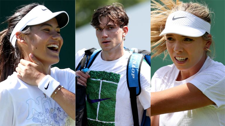 Britain's Emma Raducanu, Jack Draper, and Katie Boulter are all set for an exciting 2025