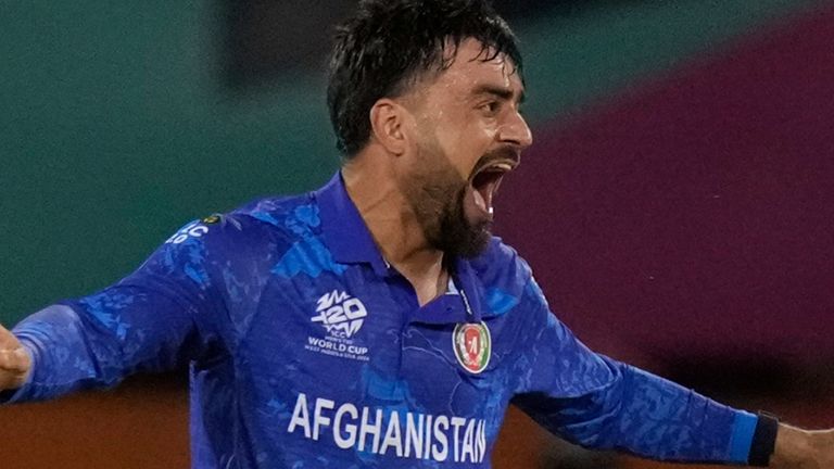 Afghanistan captain Rashid Khan (Associated Press)