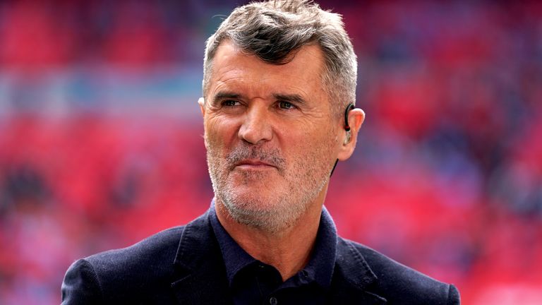 ITV Sports pundit Roy Keane ahead of the Emirates FA Cup semi-final match at Wembley Stadium, London. Picture date: Sunday April 21, 2024.