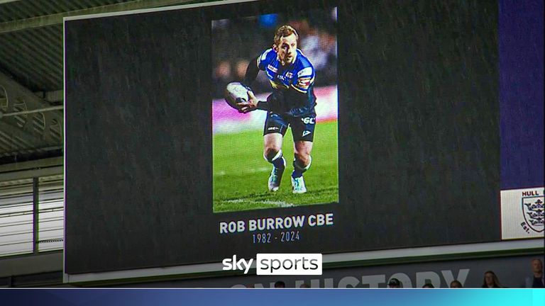 Leeds Rhinos and Hull FC pay tribute to Rob Burrow