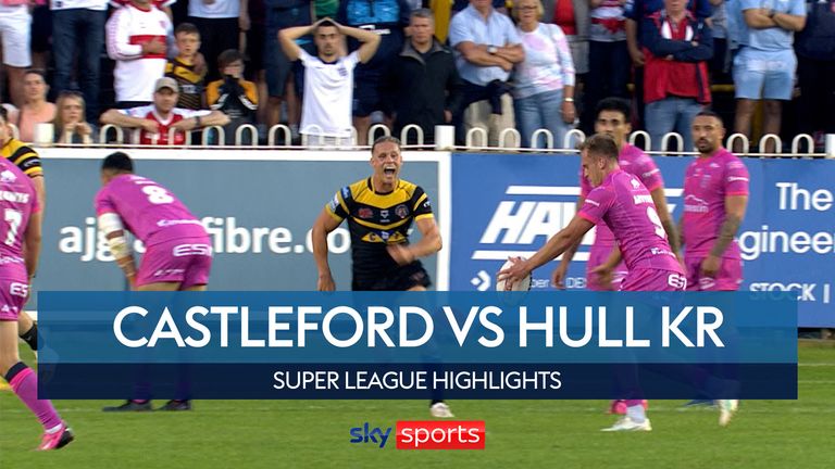 Highlights of the Betfred Super League clash between Castleford Tigers and Hull KR.