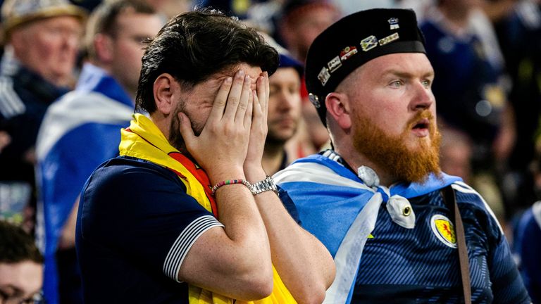 It was painful viewing for Scotland fans 