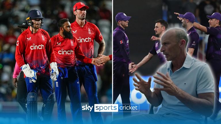 Speaking on the the Sky Sports Cricket Podcast, Michael Atherton and Nasser Hussain discuss all the big talking points ahead of England's T20 World Cup opener against Scotland.