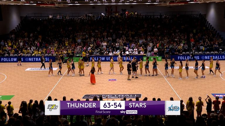 Thunder v Stars Netball
