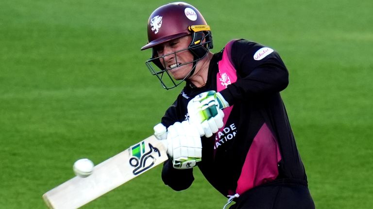 Tom Banton in action for Somerset in the Vitality T20