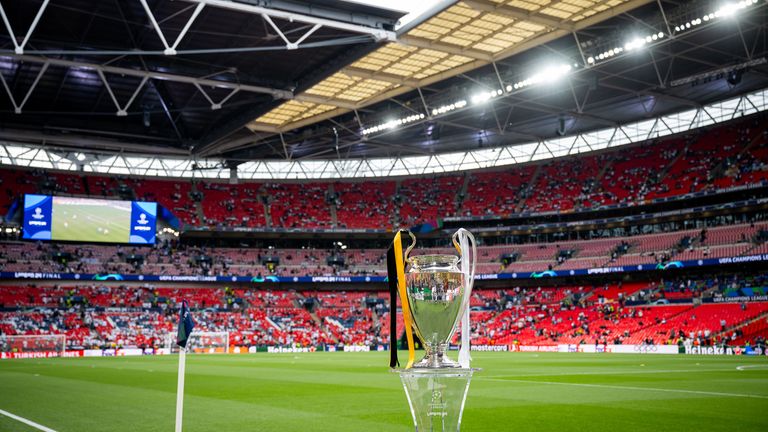 Wembley ahead of the Champions League final between Borussia Dortmund and Real Madrid