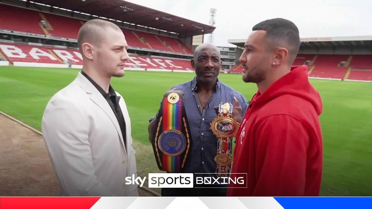 British super middleweight champion Zac Chelly meets challenger Callum Simpson for the first time at Barnsley's Oakwell Stadium.