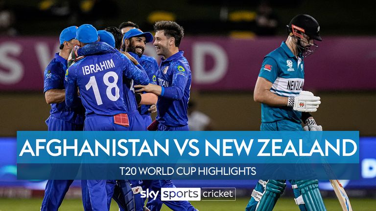 Highlights of Afghanistan against New Zealand from the T20 World Cup