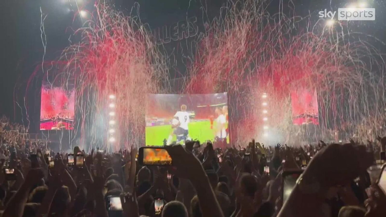 The Killers EPIC celebration as fans see England beat Netherlands ...