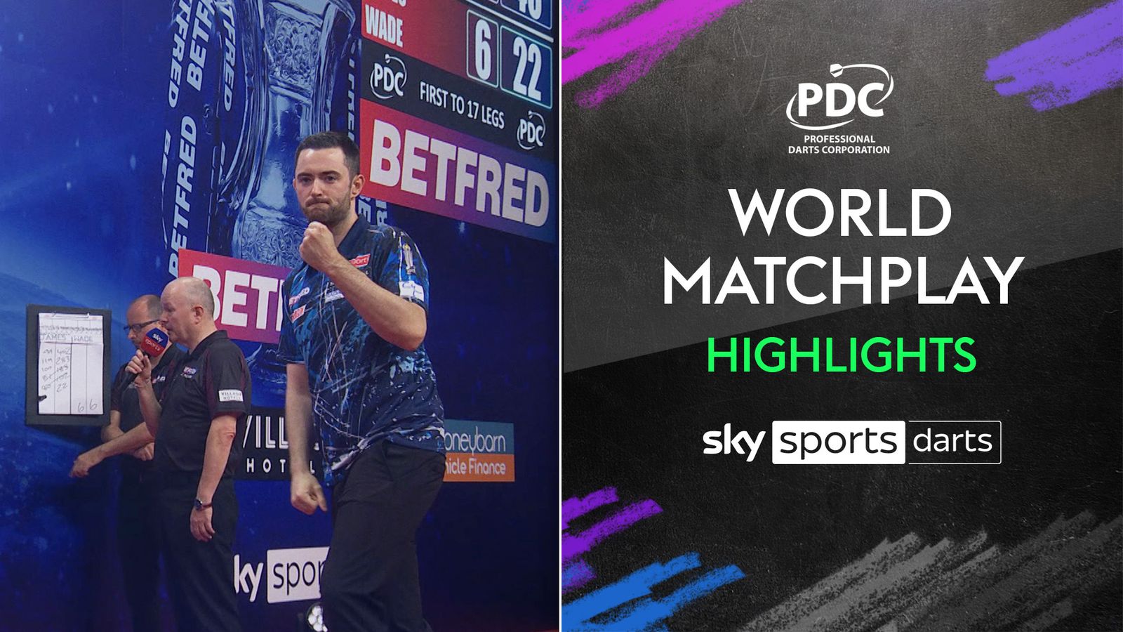 World Matchplay Darts Story of night eight Darts News Sky Sports