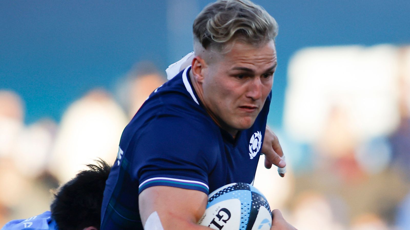 Duhan Van der Merwe breaks Scotland try-scoring record in 31-19 victory over Uruguay