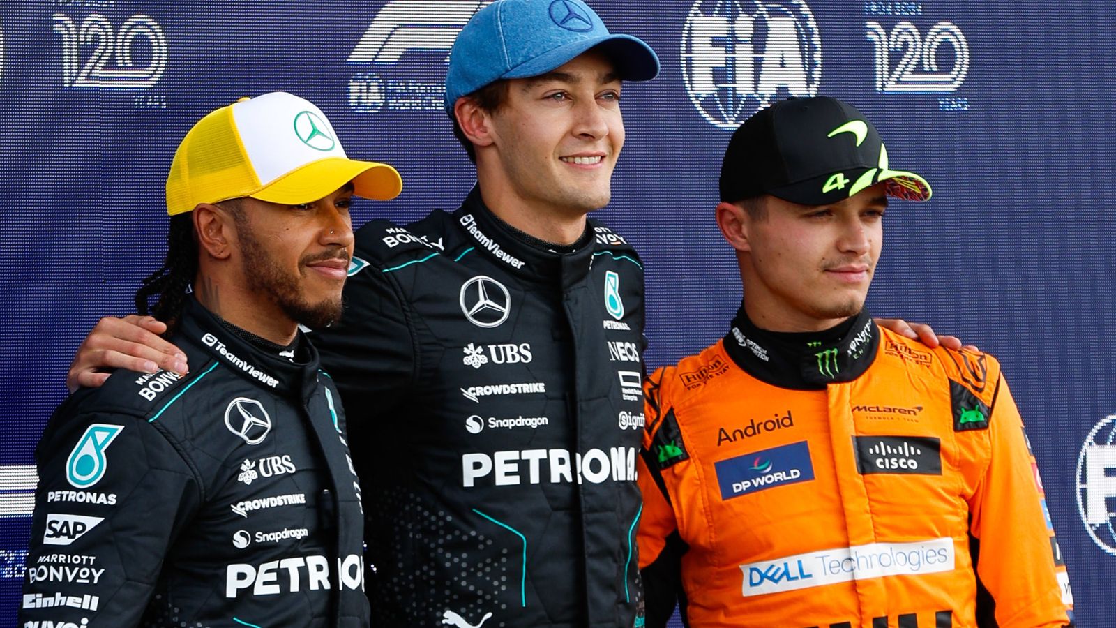 British GP Qualifying: George Russell beats Lewis Hamilton, Lando Norris to Silverstone pole as Red Bull hit trouble