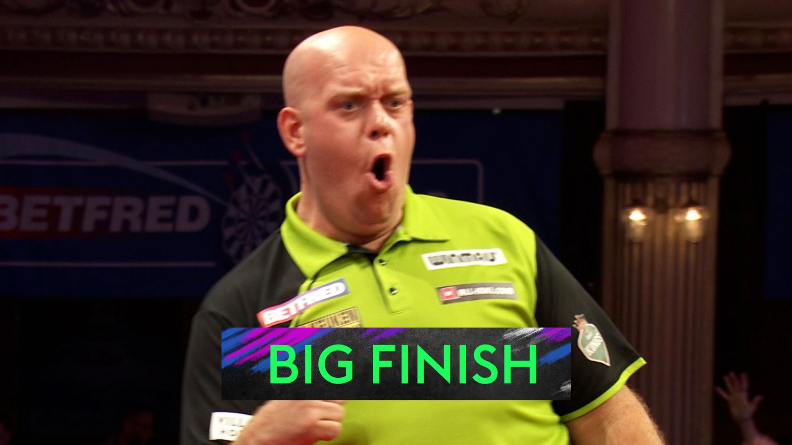 Monster 161 finish from Michael van Gerwen at the World Matchplay semi ...