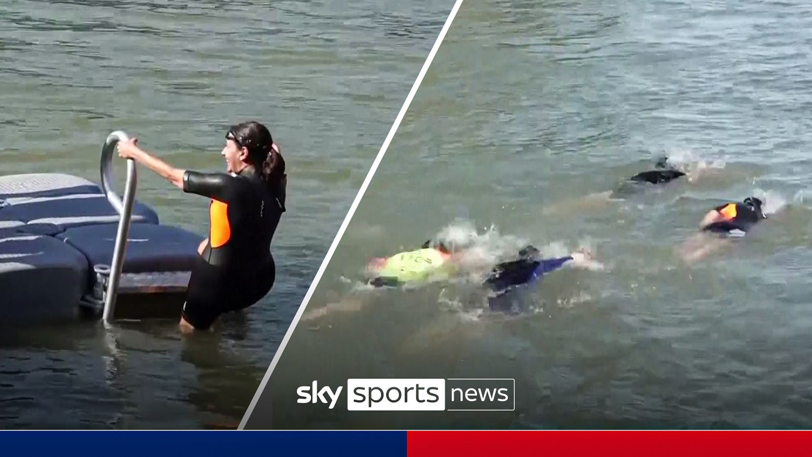 Paris mayor take a dip in Seine amid water quality concerns Olympics