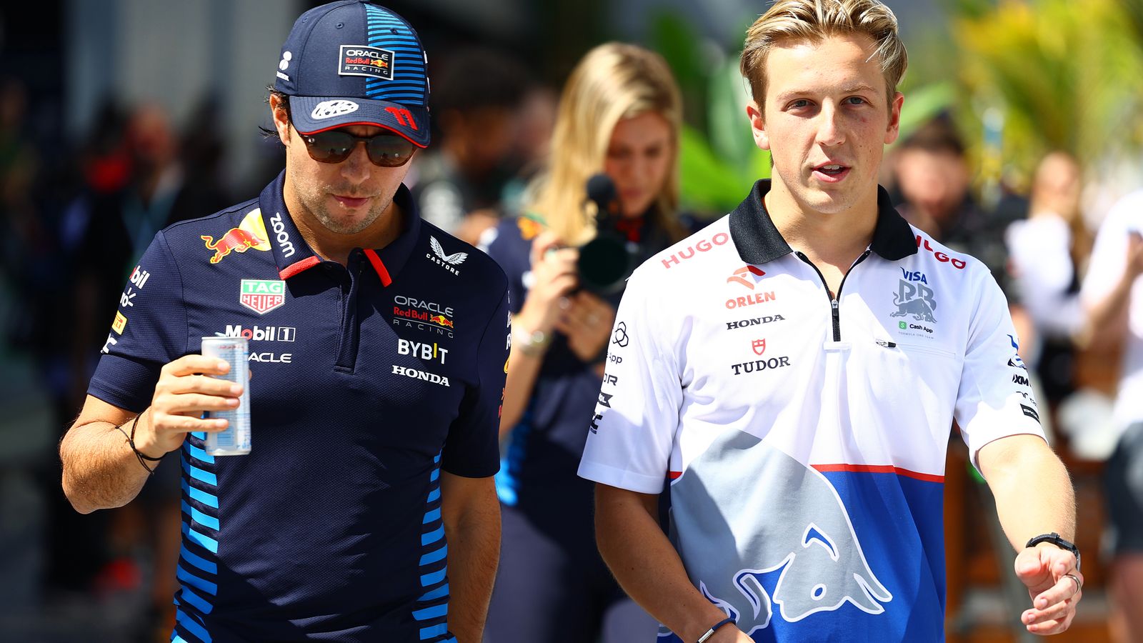 Liam Lawson testing Red Bull's 2024 F1 car in Silverstone filming day ...