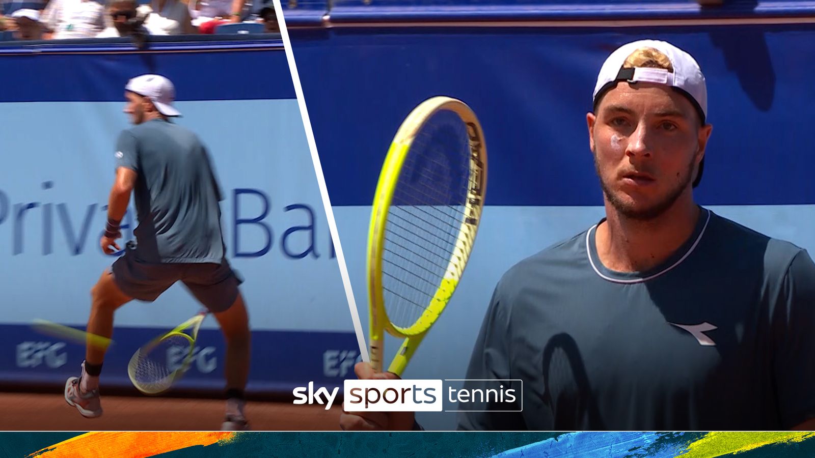 JanLennard Struff with a pointwinning tweener! Tennis News Sky Sports