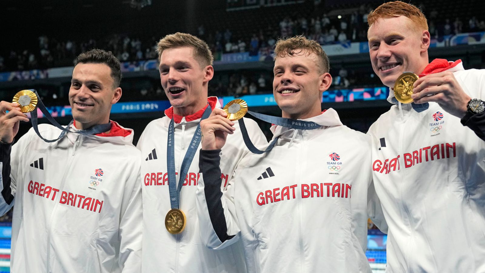 Olympics 2024: Team GB retain swimming relay gold as Nathan Hales breaks records and Simone Biles cements legacy