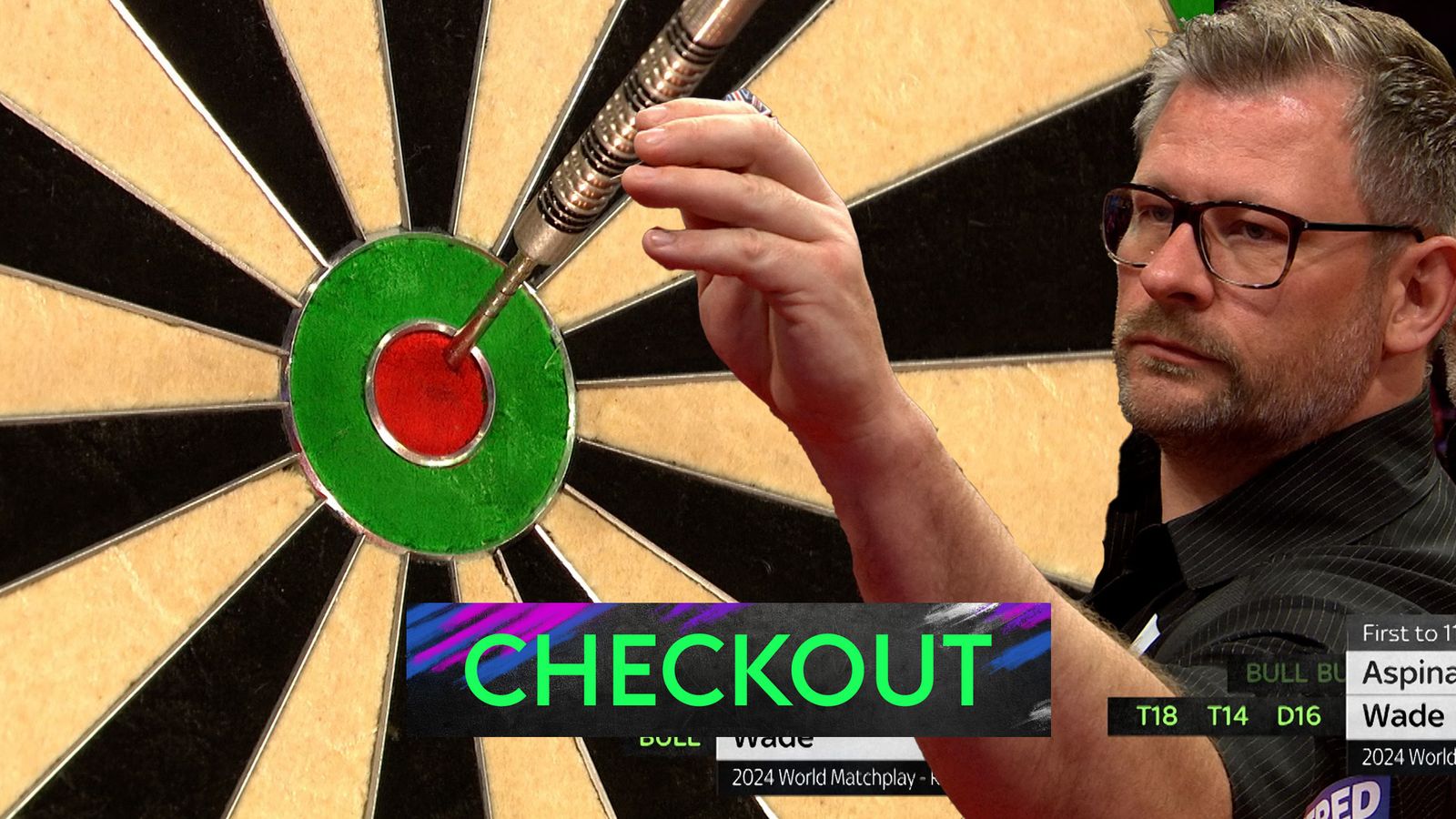 James Wade silences the Nathan Aspinall crowd with opening 128 checkout ...