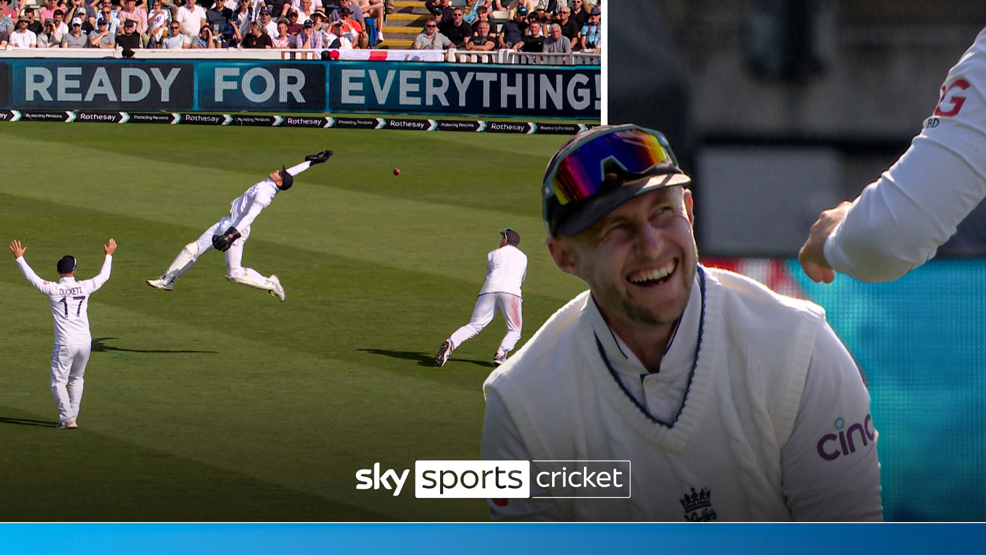 'Not seen a catch like that!' | Root takes wonder grab to remove Motie