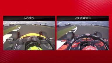 How far is Max behind Lando at Silverstone? | Norris vs Verstappen