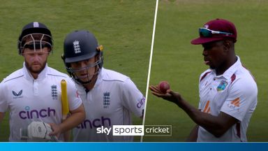 Ball change works for West Indies as Pope and Duckett fall