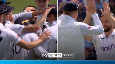 Wood and Woakes take two wickets in three balls