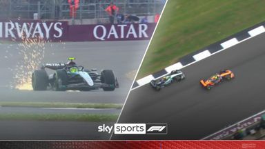 Rain causes chaos! Russell AND Hamilton overtaken by Norris for race lead