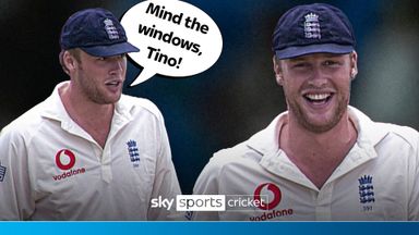 'Mind the windows, Tino!' | Flintoff's hilarious sledge to West Indies' Best