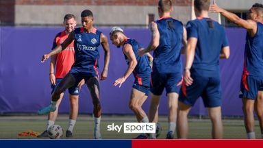 'Intense' Man Utd training session as Van Nistelrooy leads attacking drill