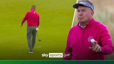 Fresh air putt at Senior Open! | Broadhurst calls penalty on himself after whiffed putt