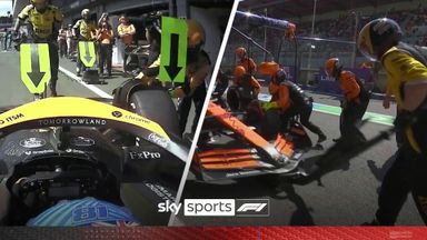 Pit crew member applauded after stopping Piastri's overly fast McLaren! 