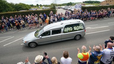 The funeral of Rob Burrow takes place in Yorkshire