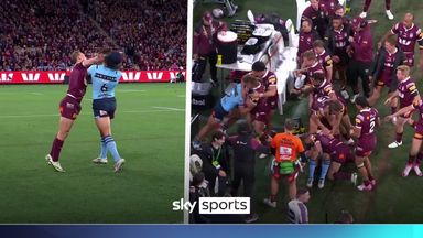 'It's turning ugly!' | HUGE brawl in State of Origin leads to two sin bins!
