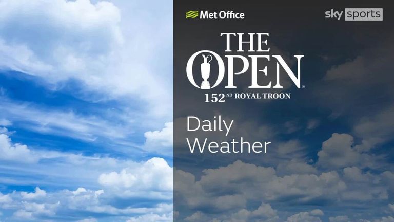 What does the weather have in store for the 152nd Open at Royal Troon?