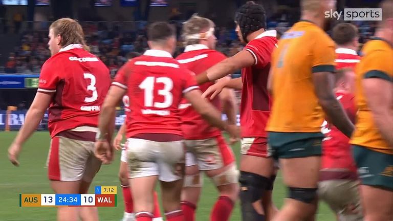 Wales worked their way back into the game courtesy of a penalty try