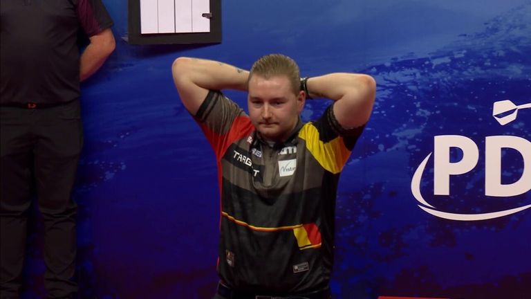 Nine Dart Dimitri Van Den Bergh Defeats Martin Schindler 