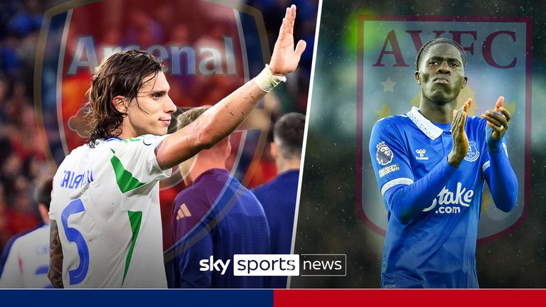 Sky Sports News' Michael Bridge gives greater insight into Aston Villa's attempts to sign Everton's Amadou Onana and Arsenal's transfer developments