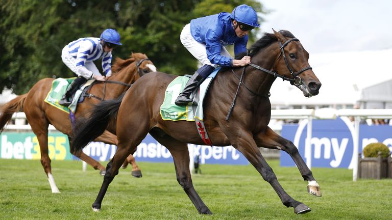 Ancient Truth marched to victory in the Godolphin blue