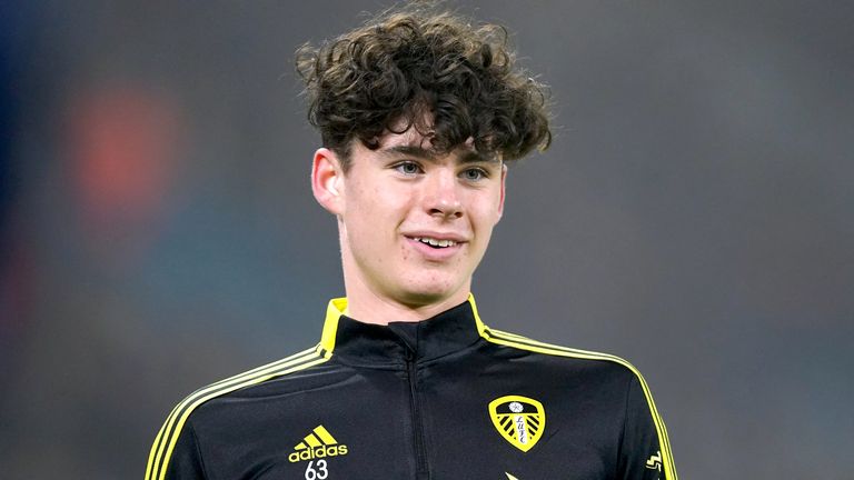 Archie Gray was only 15 when he first appeared on Leeds' bench in December 2021