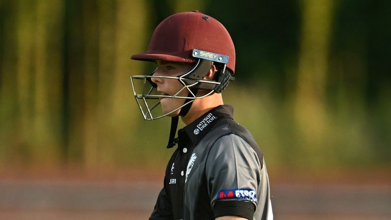 Archie Vaughan was run out for nought backing up without facing a ball on his Somerset debut on Metro Bank One Day Cup (Getty Images)