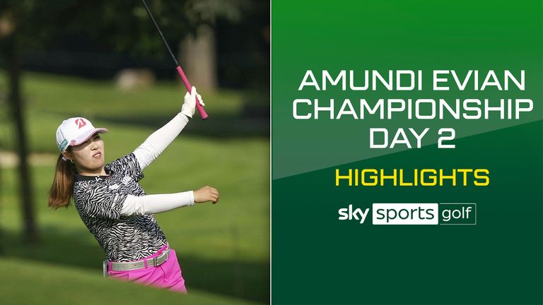 Highlights from day two of the Amundi Evian Championship at Evian Resort Golf Club.