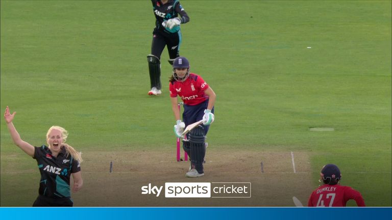 England are off to the worst start after Maia Bouchier was trapped for a duck on the first delivery of the innings.