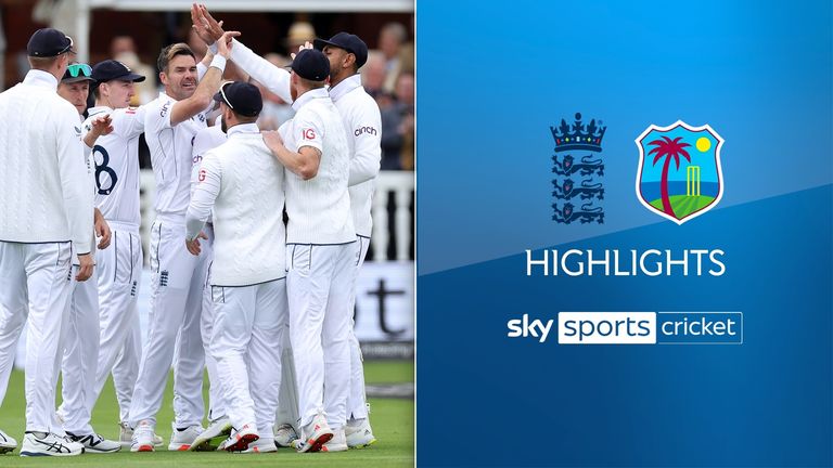 Highlights from day three of the first Test between England and West Indies.
