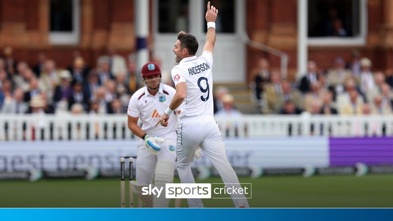 Lihat empat gawang yang diambil James Anderson dalam pertandingan Tes terakhirnya untuk Inggris melawan Hindia Barat.