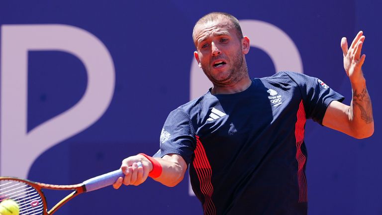 Dan Evans suffered a second-round exit in the men's singles at the Paris 2024 Olympics